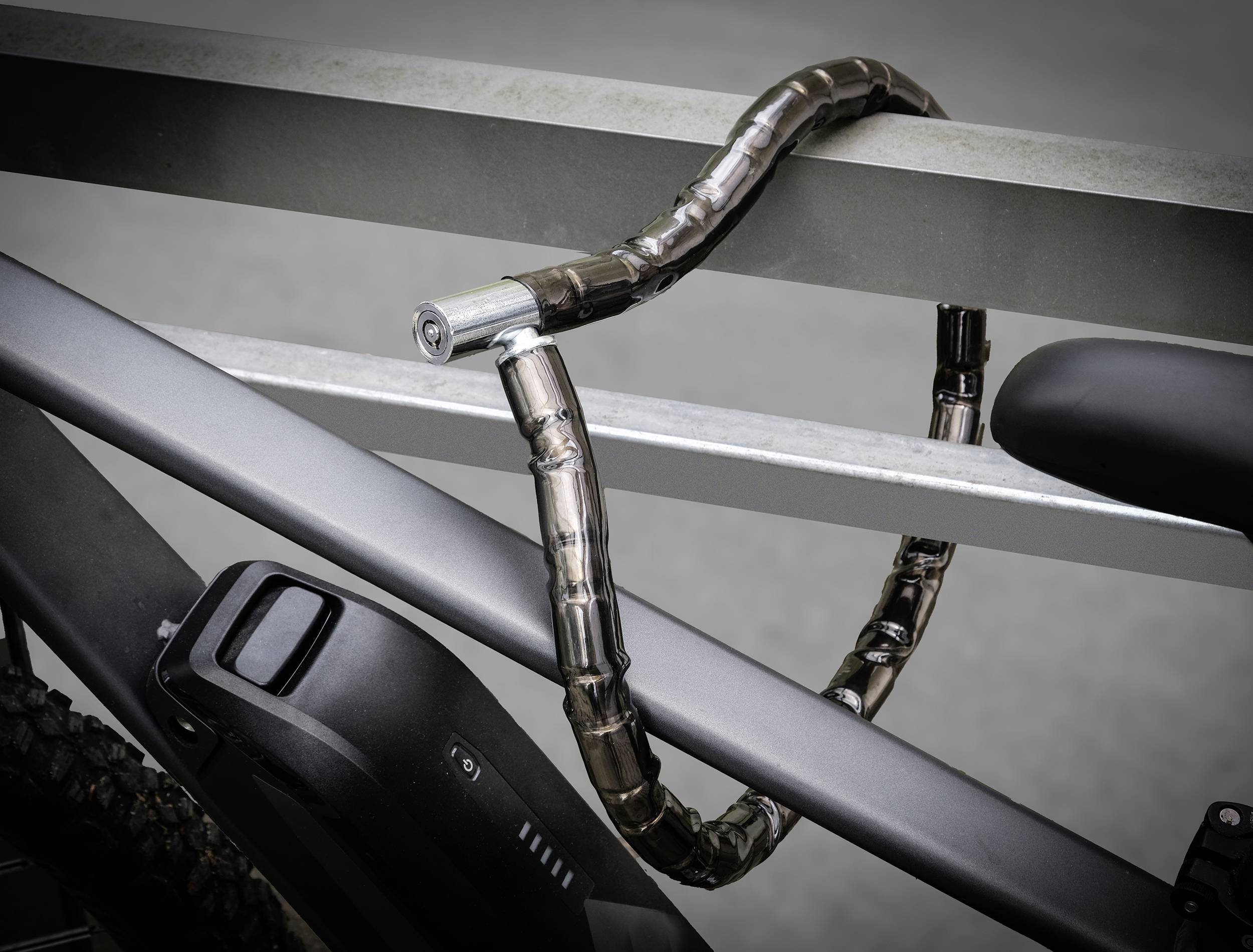 Eufab 16323 Antivol à maillons noir fermeture à clé