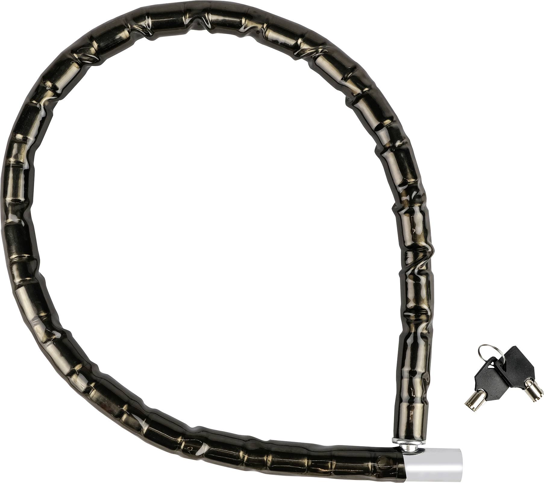 Eufab 16323 Antivol à maillons noir fermeture à clé