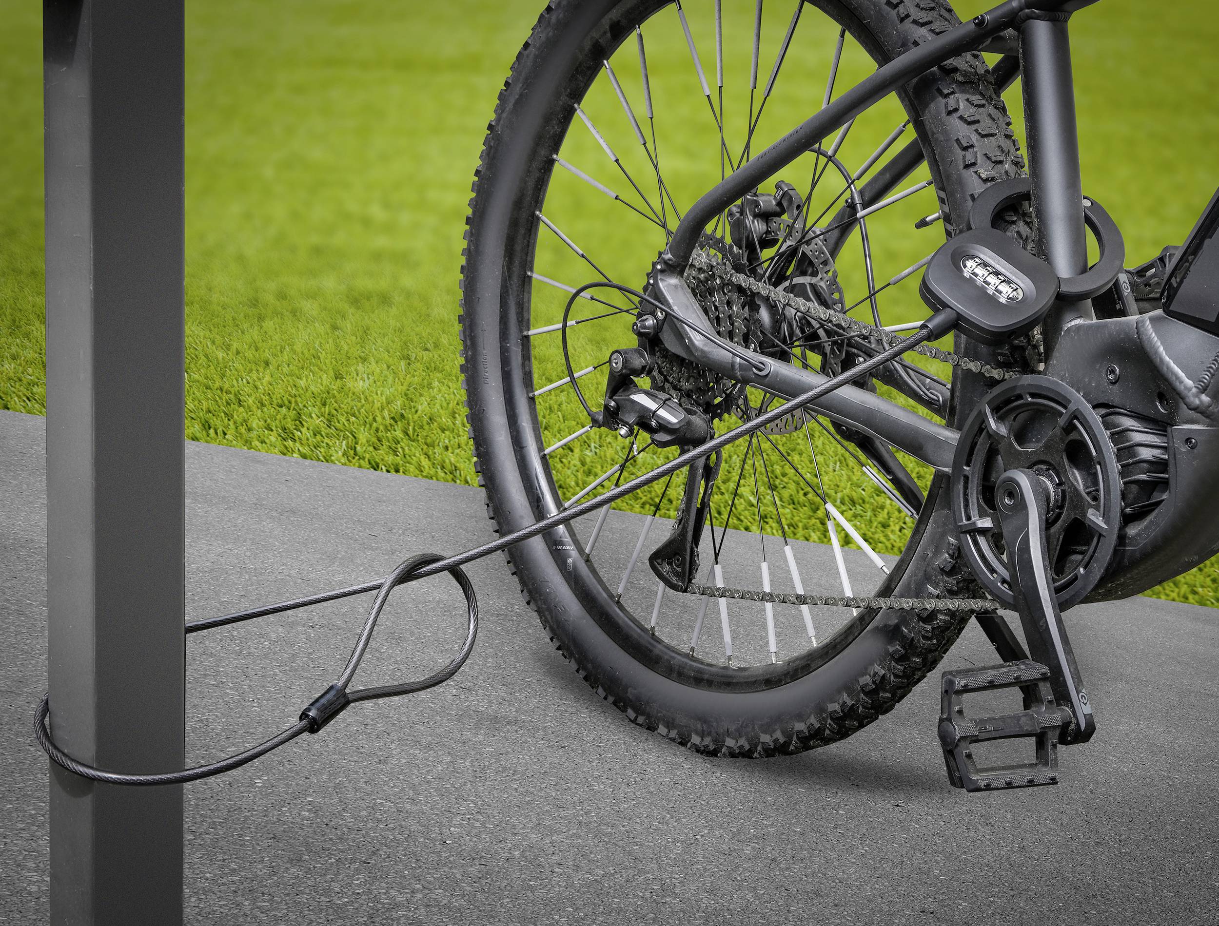 Eufab 16321 Câble antivol fermeture à combinaison