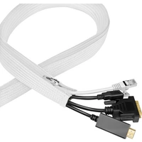 LogiLink KAB0090 KAB0090 Gaine pour câbles 20 mm (max) blanc 5 m LogiLink KAB0090 KAB0090 Gaine pour câbles 20 mm (max) blanc 5 m