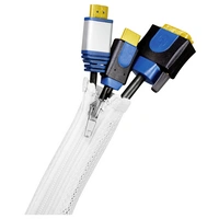 LogiLink KAB0090 KAB0090 Gaine pour câbles 20 mm (max) blanc 5 m LogiLink KAB0090 KAB0090 Gaine pour câbles 20 mm (max) blanc 5 m