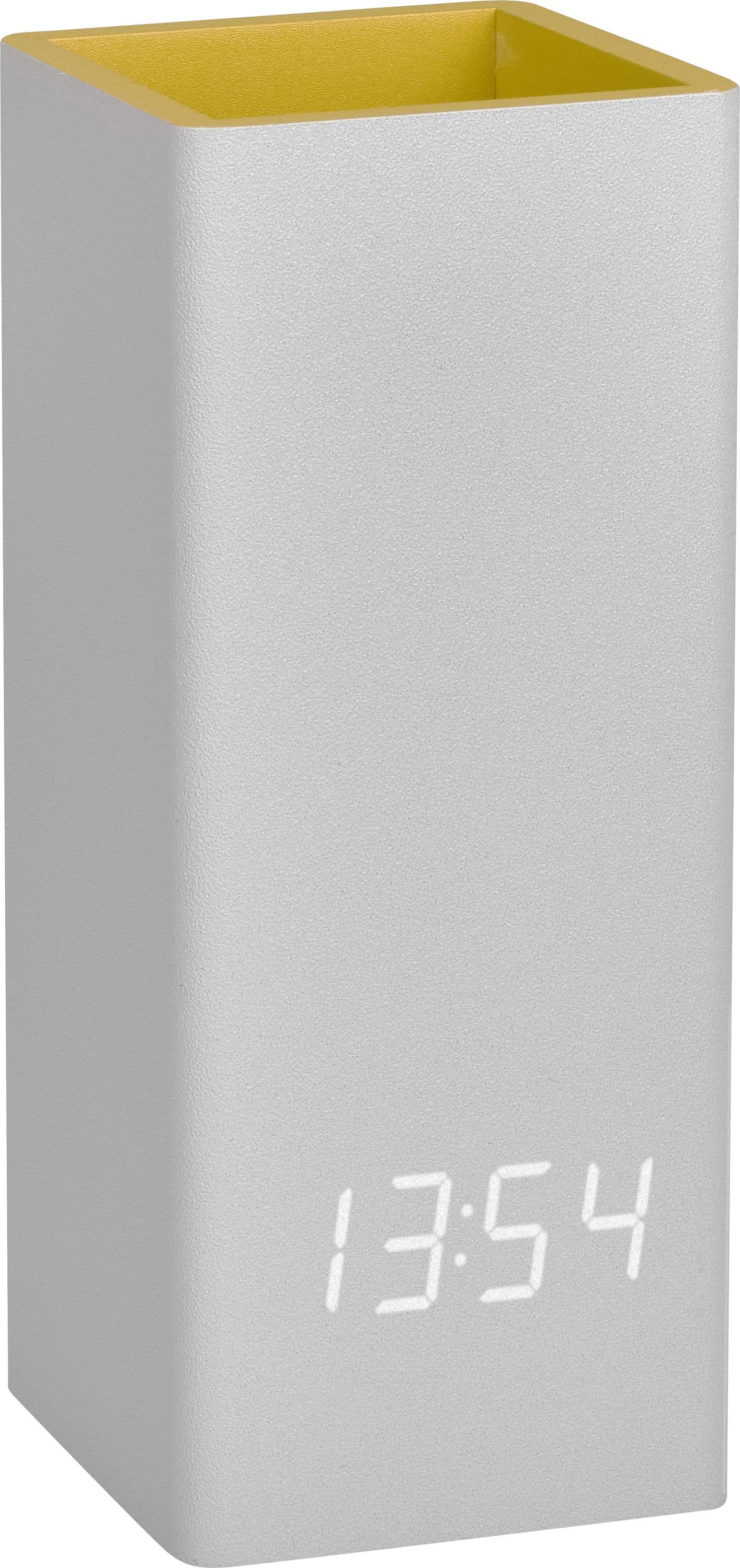 TFA Dostmann 60.2041.15 à quartz Horloge de table gris, jaune