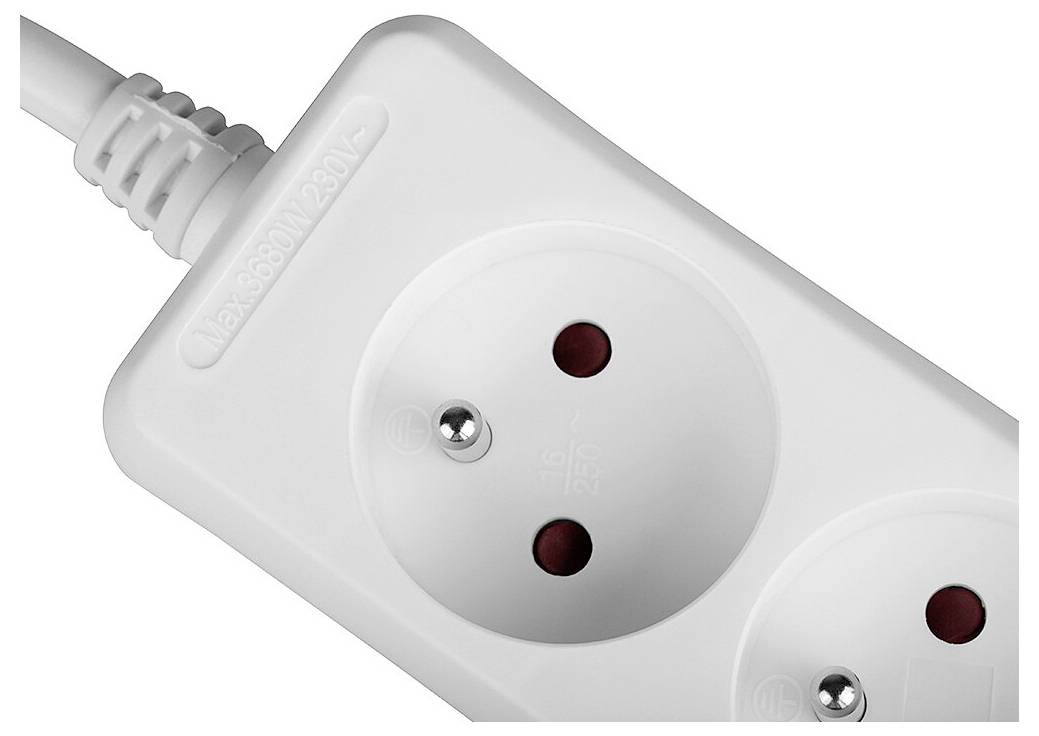 Multiprise LINDY 73125 blanc fiche mâle 1 pc(s)