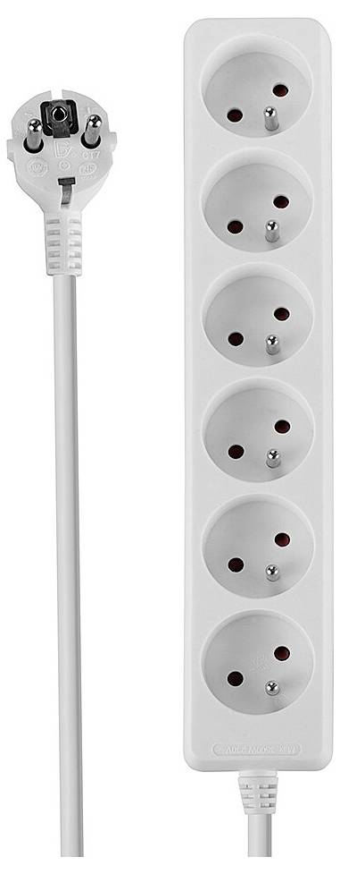 Multiprise LINDY 73125 blanc fiche mâle 1 pc(s)