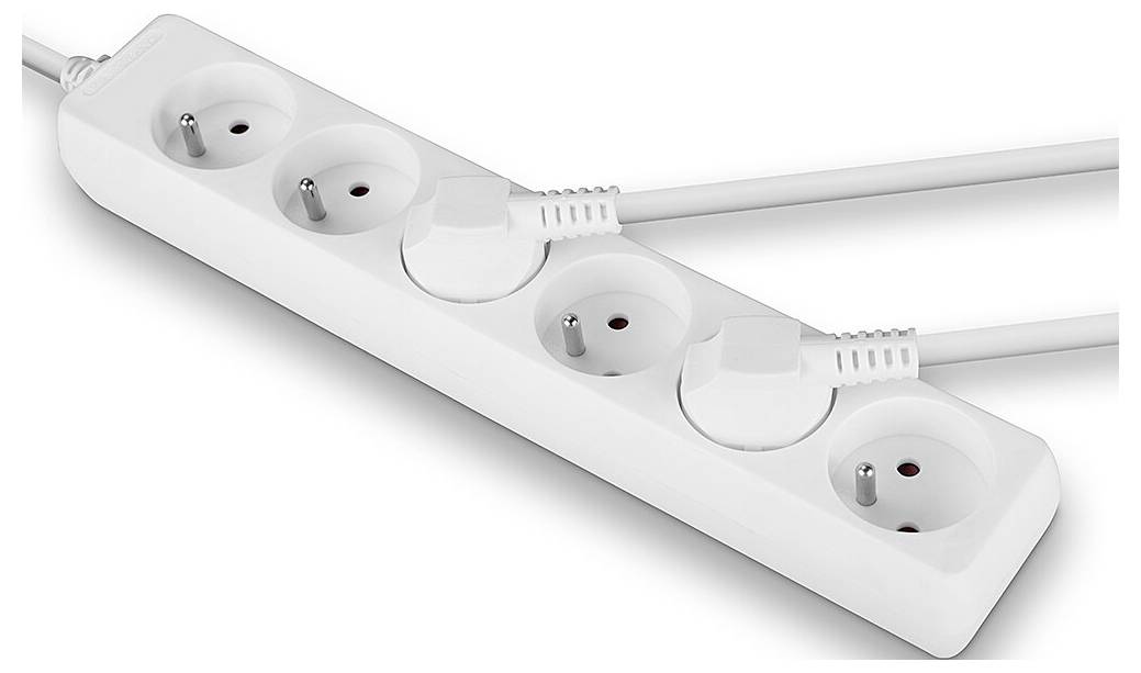 Multiprise LINDY 73125 blanc fiche mâle 1 pc(s)