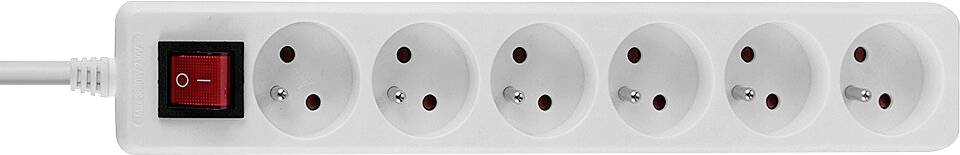 Multiprise LINDY 73126 blanc fiche mâle 1 pc(s)