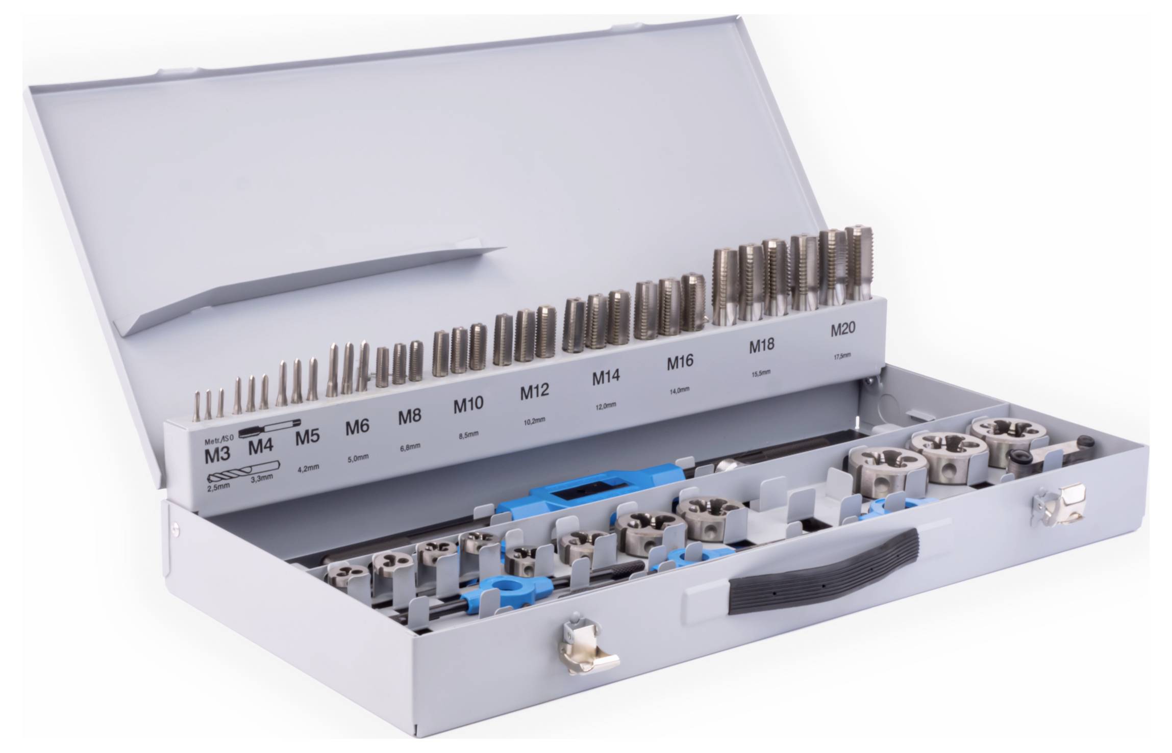 GSR 00708090 Kit de taraudage 56 pièces HSS-G métrique M3 - M18, M20