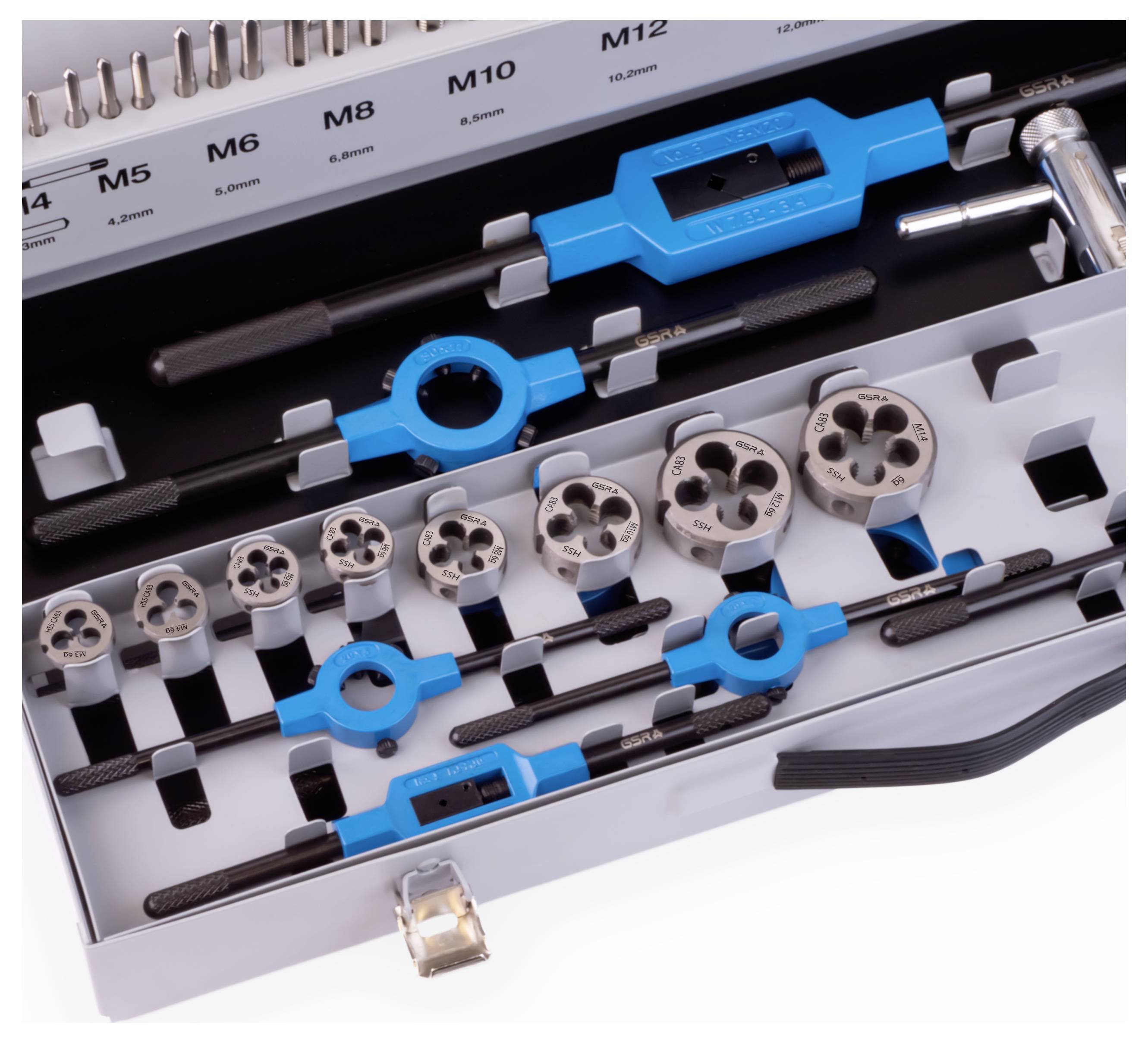 GSR 00708090 Kit de taraudage 56 pièces HSS-G métrique M3 - M18, M20