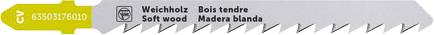 Fein 63503176010 Lame de scie sauteuse pour bois CV 75 T4 SW SC 5 pc(s)