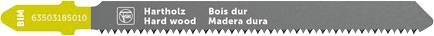 Fein 63503185010 Lame de scie sauteuse pour bois dur BIM 75 T1.5 HW SC 5 pc(s)