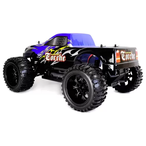 Amewi Torche brushless 1:10 Auto RC électrique Monstertruck 4 roues motrices (4WD) prêt à fonctionner (RtR) 2,4 GHz avec accu et Amewi Torche brushless 1:10 Auto RC électrique Monstertruck 4 roues motrices (4WD) prêt à fonctionner (RtR) 2,4 GHz avec accu et