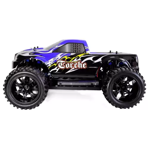 Amewi Torche brushless 1:10 Auto RC électrique Monstertruck 4 roues motrices (4WD) prêt à fonctionner (RtR) 2,4 GHz avec accu et Amewi Torche brushless 1:10 Auto RC électrique Monstertruck 4 roues motrices (4WD) prêt à fonctionner (RtR) 2,4 GHz avec accu et