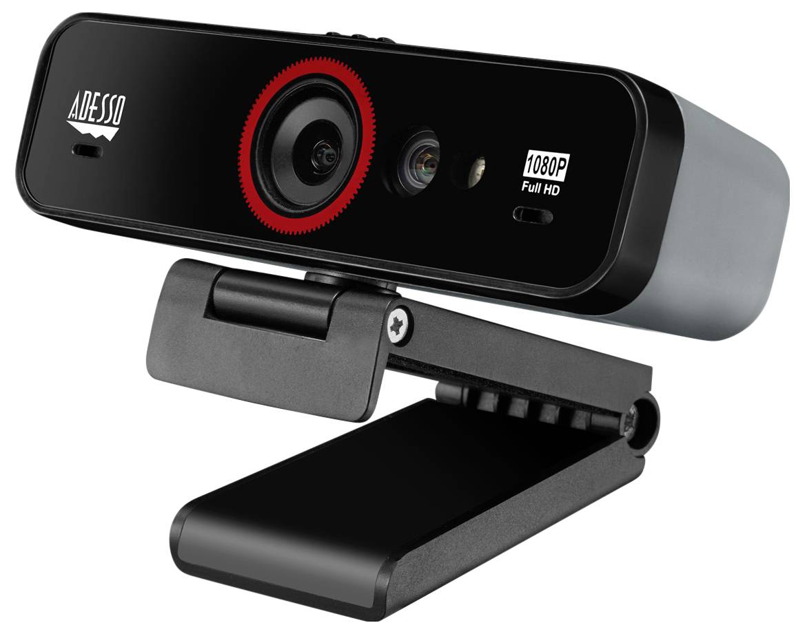 Webcam Full HD Adesso CyberTrack F1 1920 x 1080 Pixel pour Windows Hello