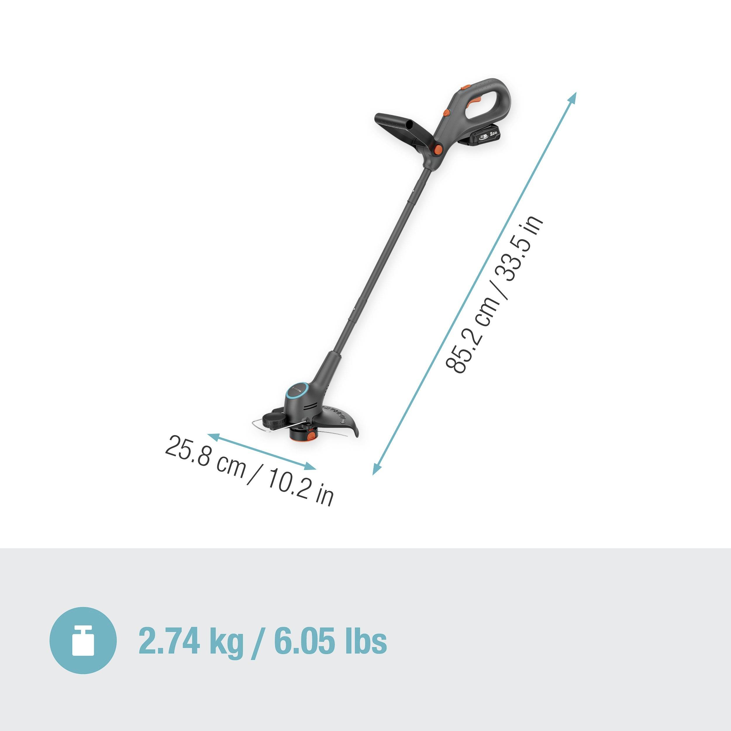 GARDENA sans fil Coupe-bordures sans fil 18 V 2.5 Ah Largeur de coupe (max.): 25 cm