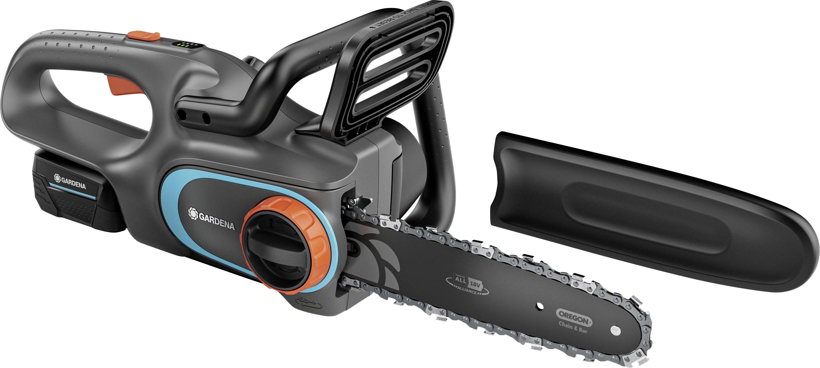 GARDENA sans fil Tronçonneuse sans fil avec batterie 18 V Longueur de lame 250 mm