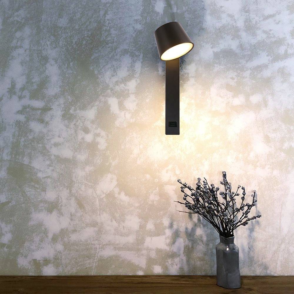 V-TAC VT-10112 23406 Applique LED CEE: D (A - G) 8 W LED noir