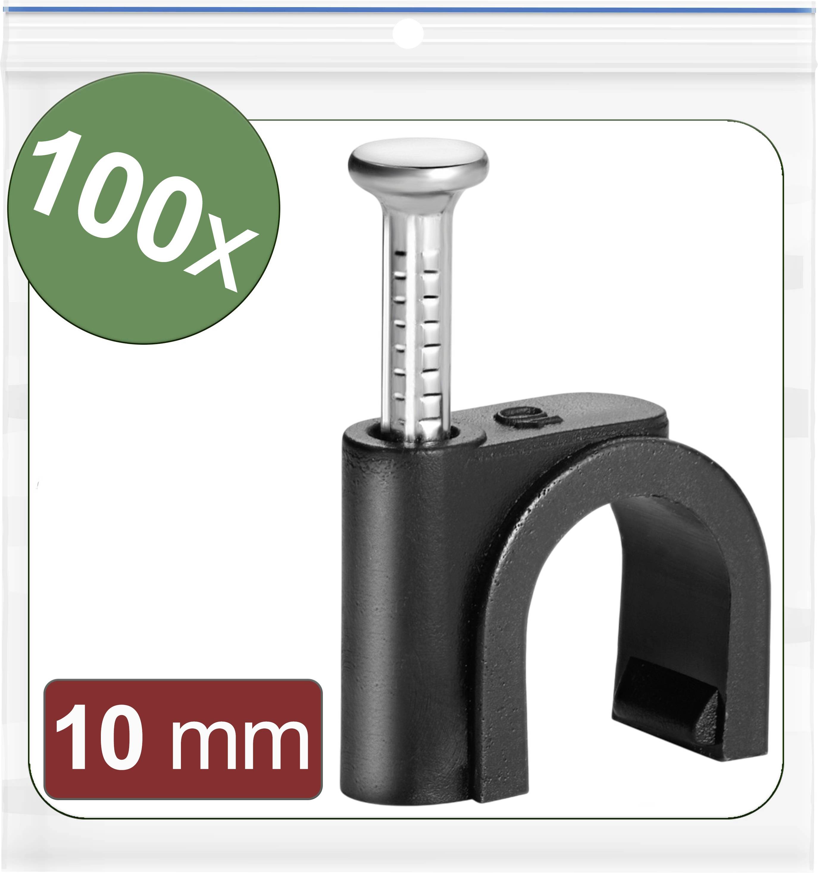 Quadrios 24CA433 Cavalier 24CA433 Plage de Ø du faisceau 7 à 10 mm noir 100 pc(s)