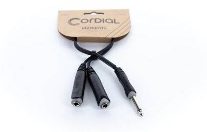 Cordial EY 0,3 PGG XLR Adaptateur Y [1x Jack mâle 6,3 mm (mono) - 2x Jack femelle 6,3 mm (mono)]