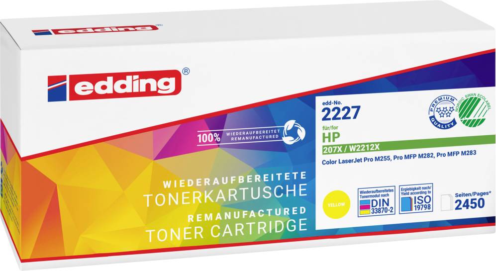 Edding Toner remplace HP 207X compatible magenta 2450 pages EDD-2227 18-2227