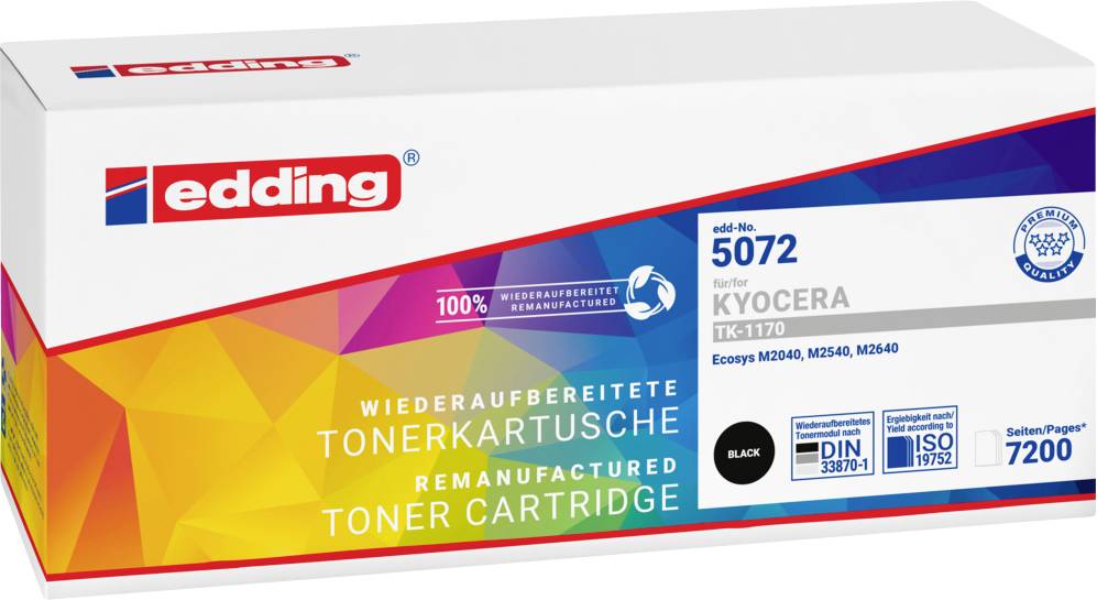 Edding Toner remplace Kyocera TK-1170 compatible noir 7200 pages EDD-5072 18-5072