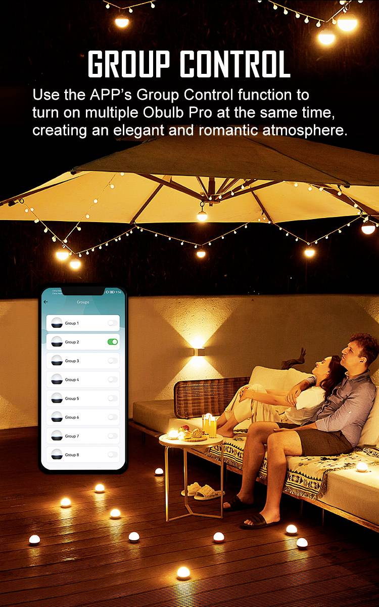 OLight Obulb Pro 12883 Lampe LED LED LED intégrée orange