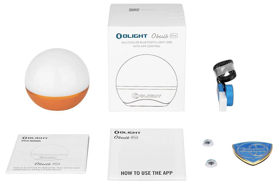 OLight Obulb Pro 12883 Lampe LED LED LED intégrée orange