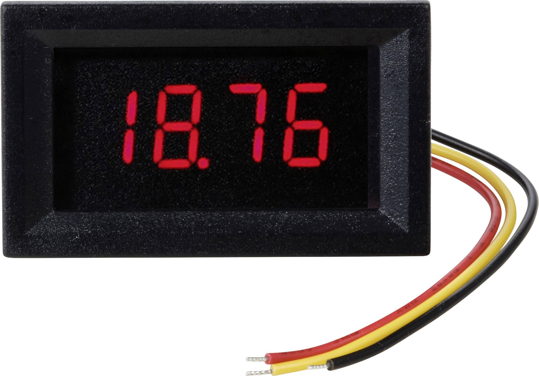 TRU COMPONENTS TC-VL4D-RED Appareil de mesure numérique à encastrer