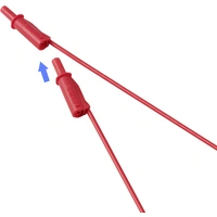 VOLTCRAFT MSB-532 Messleitung 4mm 1 m rot 2,5mm² CAT IV 600V 32 A VOLTCRAFT MSB-532 Messleitung 4mm 1 m rot 2,5mm² CAT IV 600V 32 A