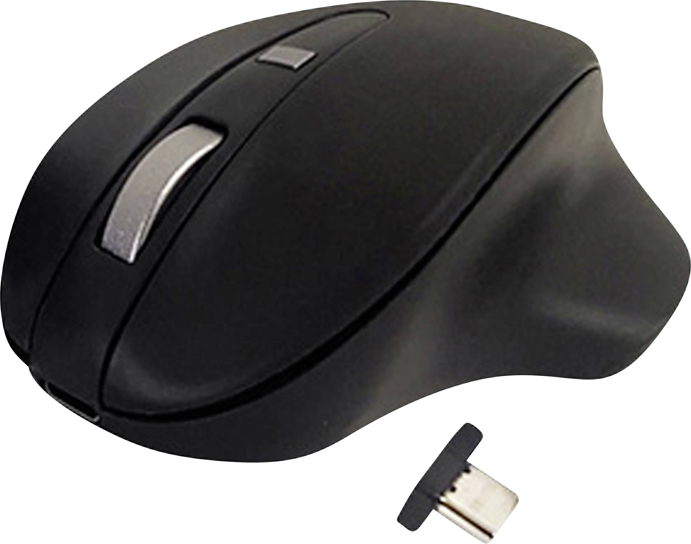 Matias M20DCBB Souris ergonomique sans fil optique noir 4 Boutons 1000 dpi, 1600 dpi ergonomique