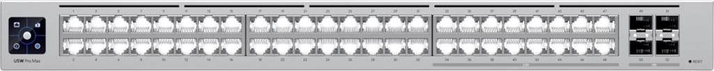 Switch réseau RJ45/SFP+ Ubiquiti Networks UniFi USW Pro Max 48+4 ports