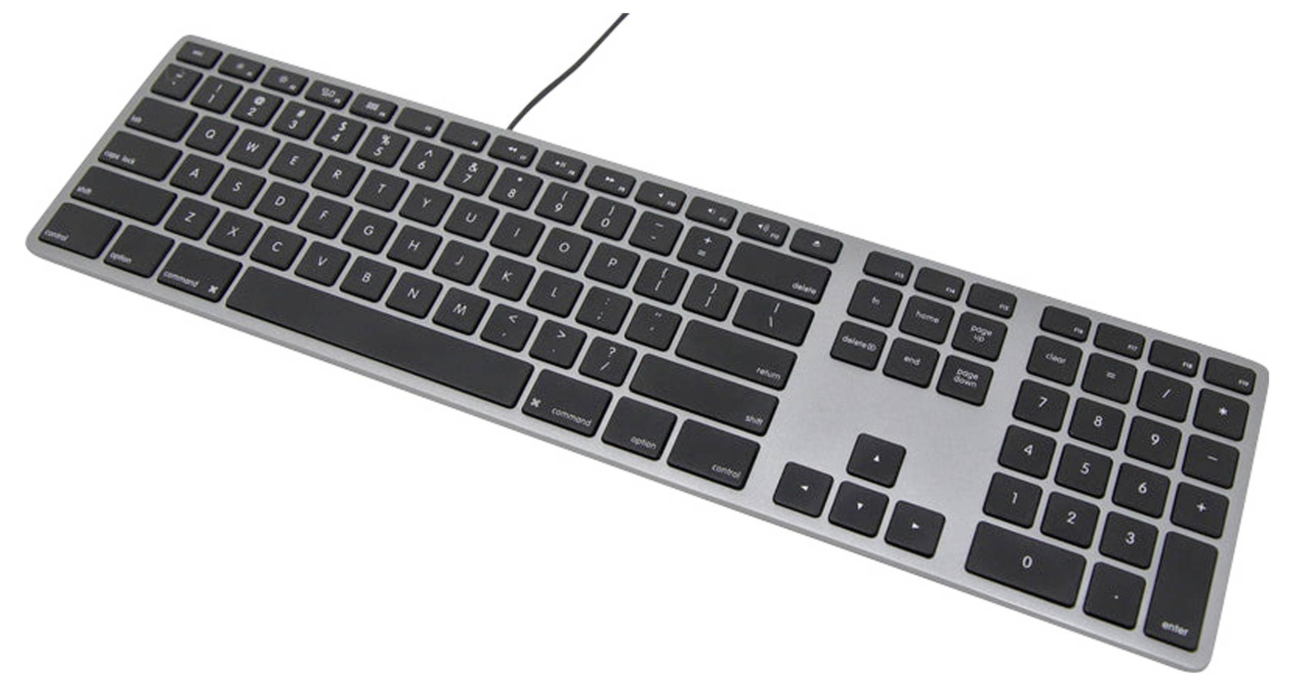 Matias FK318B Wired Aluminium Keyboard for Mac USB Clavier anglais US, QWERTY, Mac gris sidéral