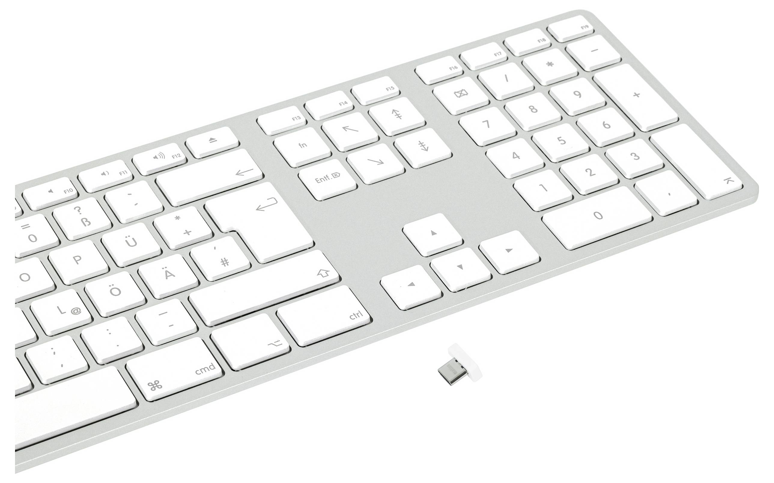 Matias FK416DCS-DE Wireless USB-C® Keyboard for Mac sans fil Clavier allemand, QWERTZ, Mac argent
