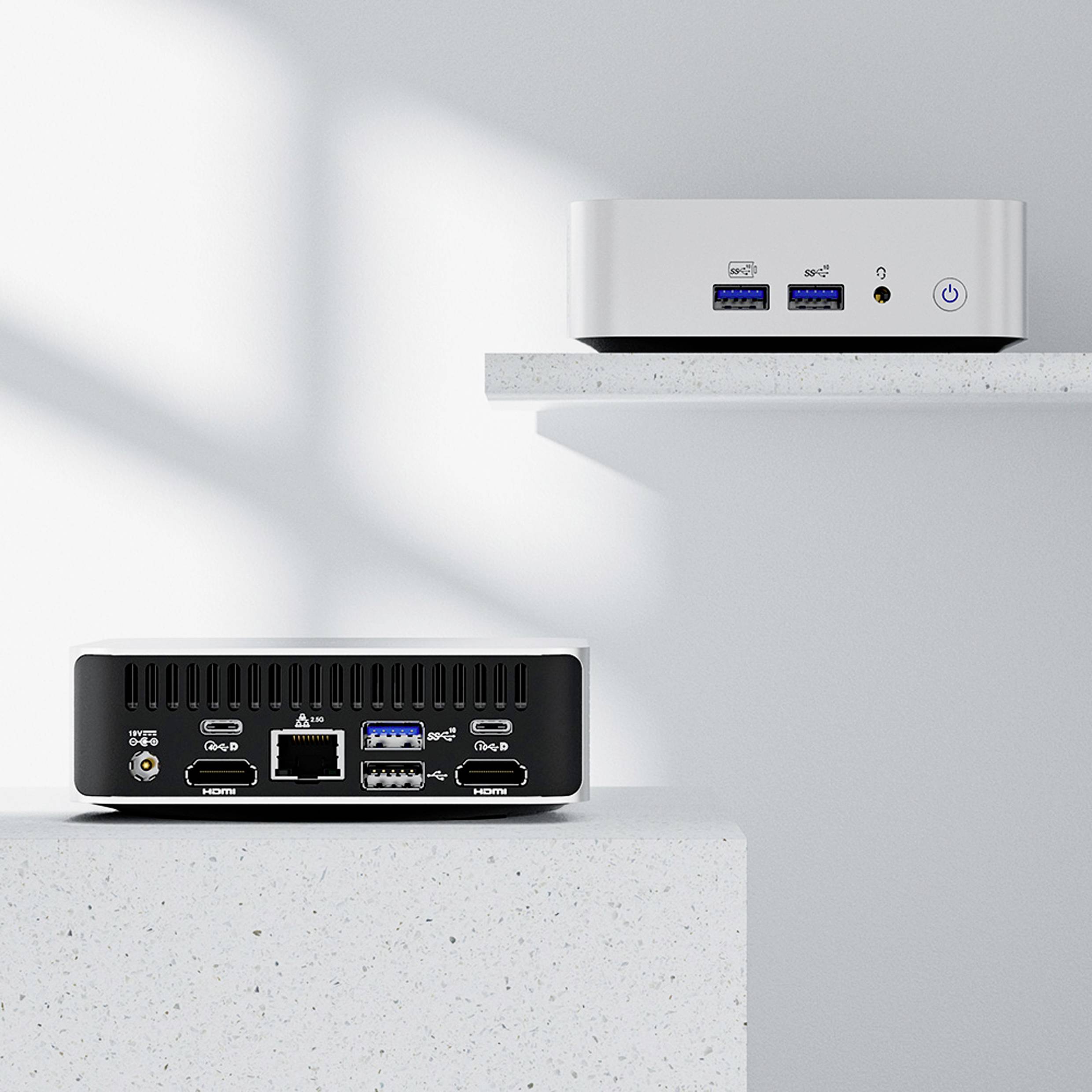 GEEKOM Mini-PC (HTPC) A8 AMD Ryzen 7 8745HS 5.10 GHz 32 GB RAM 1 TB SSD AMD Radeon 780M Win 11 Pro A8-R7