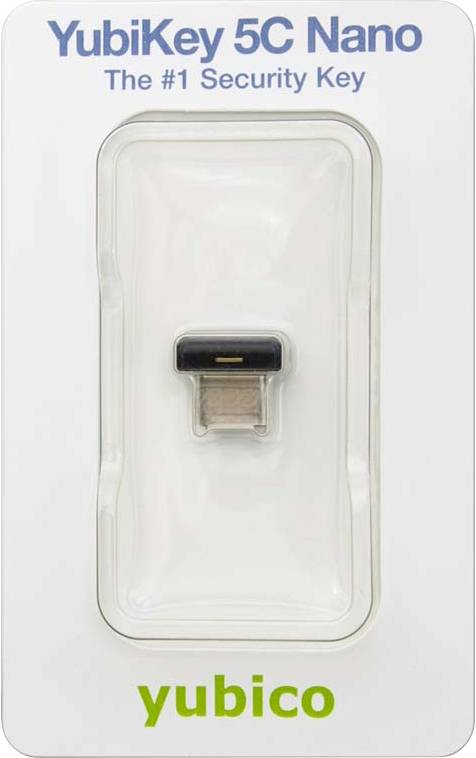 Yubico Clé USB gestionnaire de mots de passe YubiKey 5C Nano noir/or 5060408461518