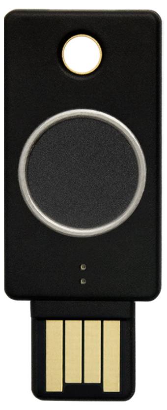 Yubico Clé USB gestionnaire de mots de passe YubiKey Bio (FIDO Edition) noir/or 5060408464168