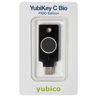 Yubico Clé USB gestionnaire de mots de passe YubiKey C Bio (FIDO Edition) noir/or 5060408464175 Yubico Clé USB gestionnaire de mots de passe YubiKey C Bio (FIDO Edition) noir/or 5060408464175