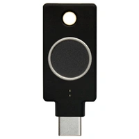 Yubico Clé USB gestionnaire de mots de passe YubiKey C Bio (FIDO Edition) noir/or 5060408464175 Yubico Clé USB gestionnaire de mots de passe YubiKey C Bio (FIDO Edition) noir/or 5060408464175
