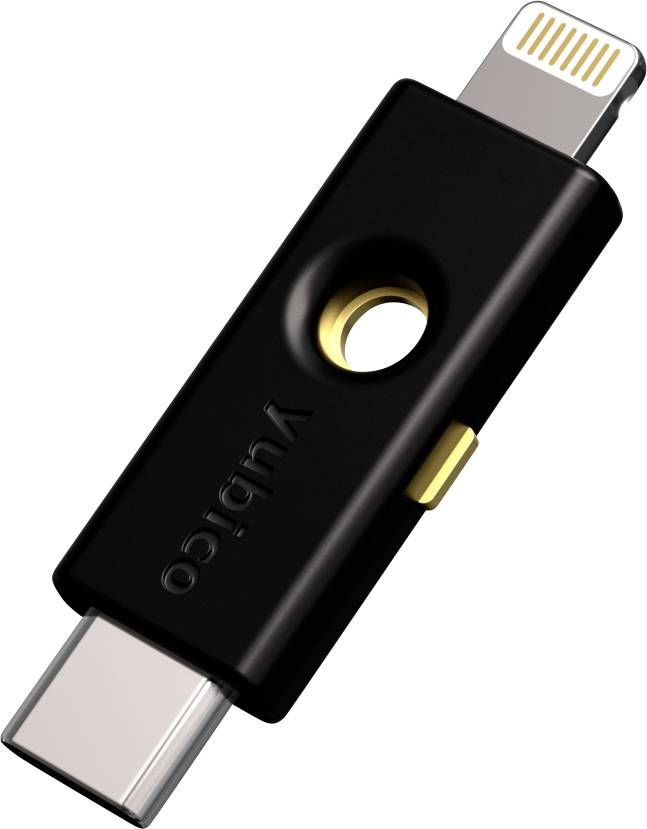 Yubico Clé USB gestionnaire de mots de passe YubiKey 5Ci FIPS noir/or 5060408464243