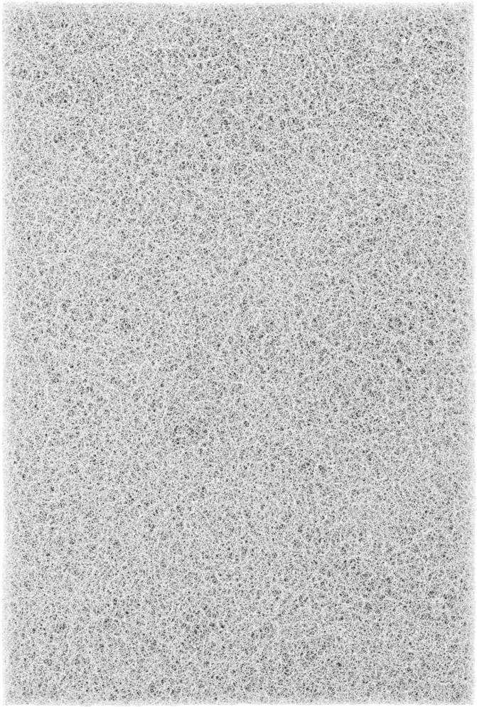 Surface grise avec un motif irrégulier et texturé, rappelant la structure d'une éponge ou du feutre.