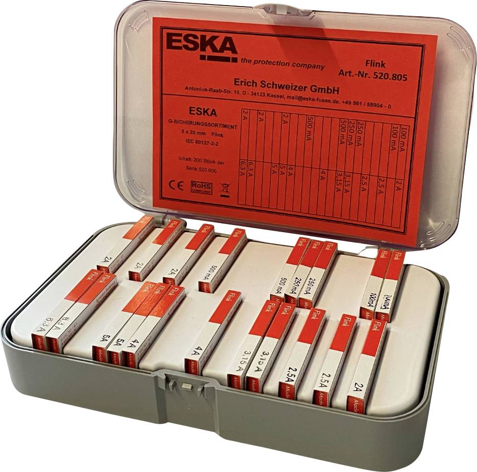 ESKA 520805 Assortiment de fusibles Contenu 200 pc(s)