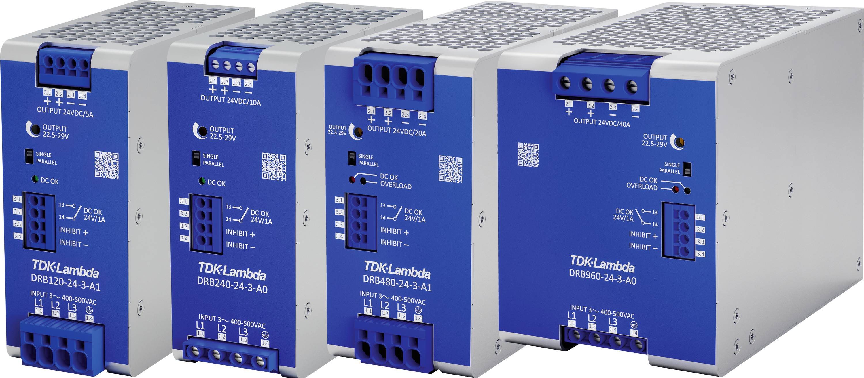 TDK DRB240-48-3-A1 Alimentation rail DIN 48 V/DC 5 A 240 W Nbr. de sorties:1 x Contenu 1 pc(s)