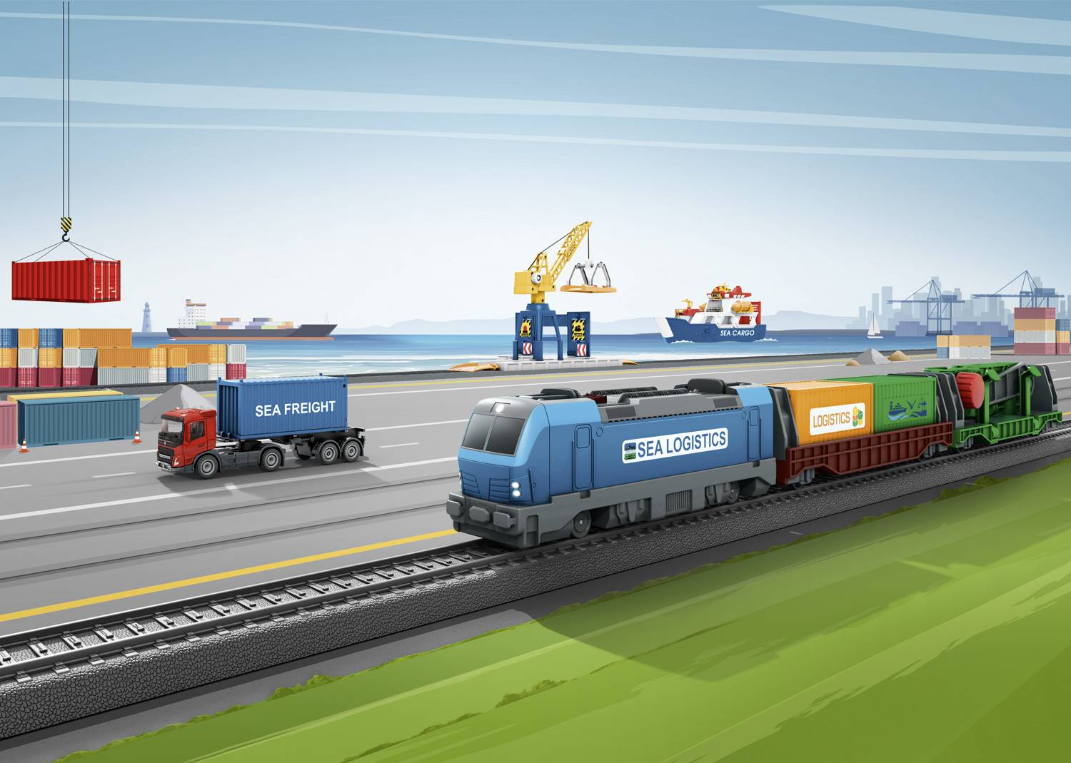 Märklin World 29349 Pack de démarrage logistique de conteneur H0