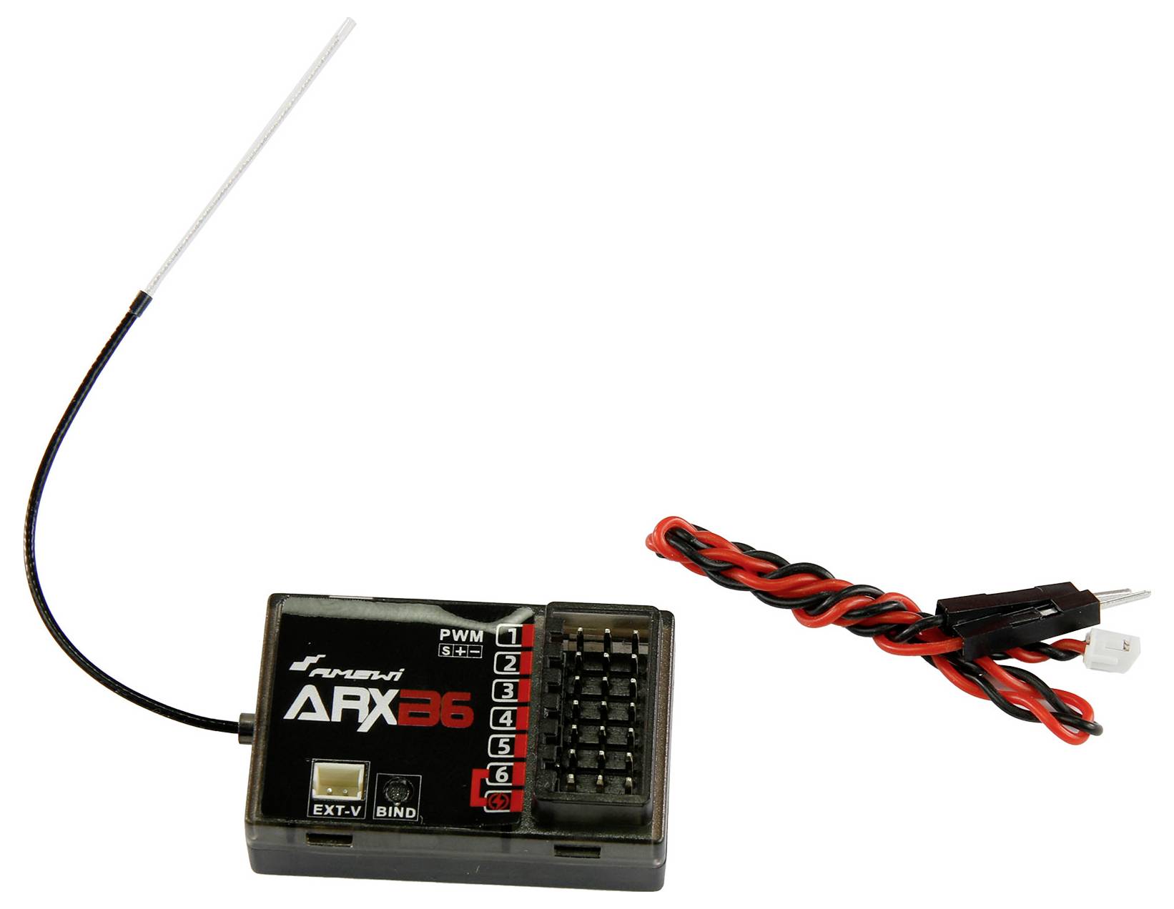 Amewi ATXB6 Radiocommande à poignée pistolet 2,4 GHz Nombre de canaux: 6 avec récepteur