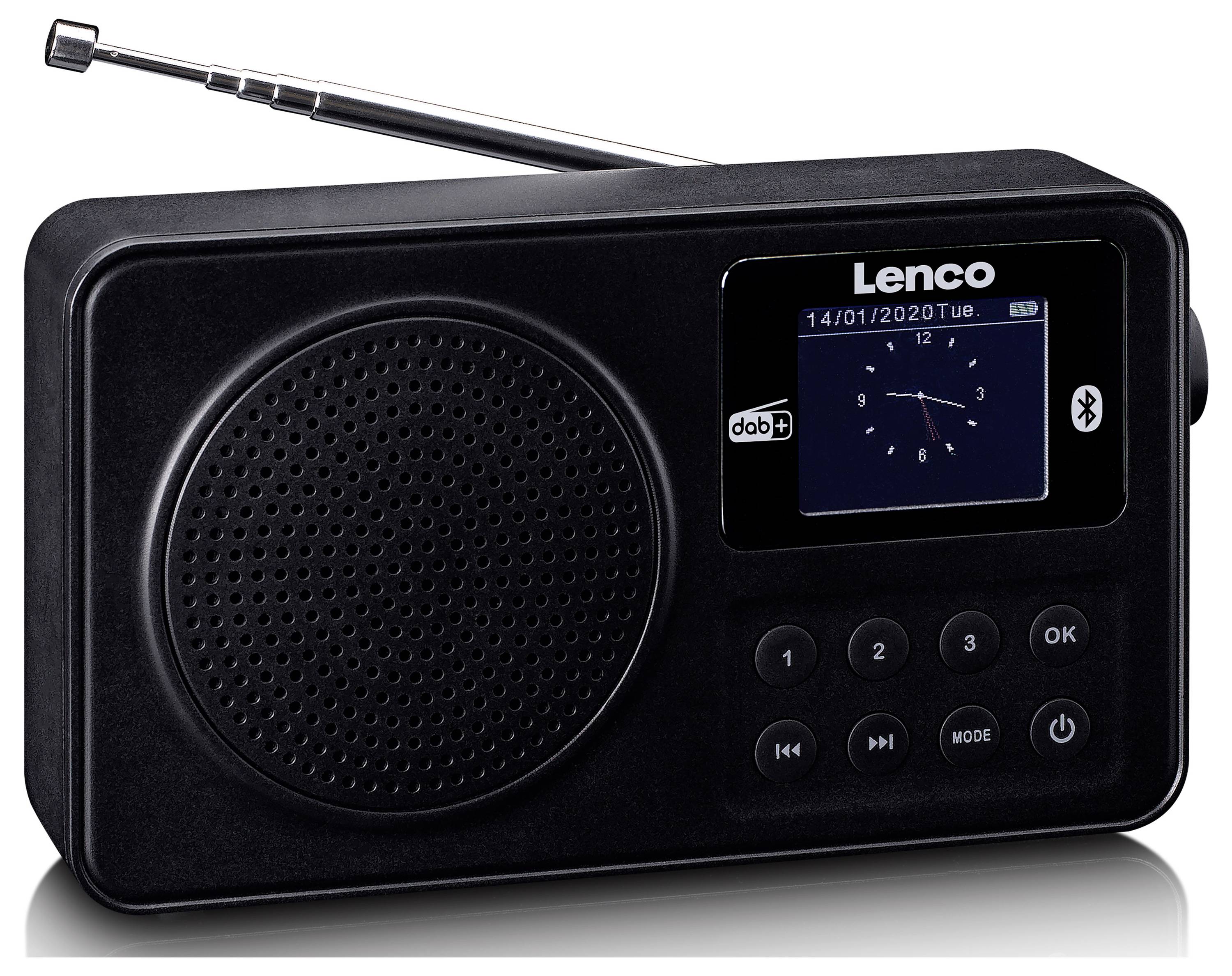 Lenco PDR-033BK Radio portative DAB+, FM noir