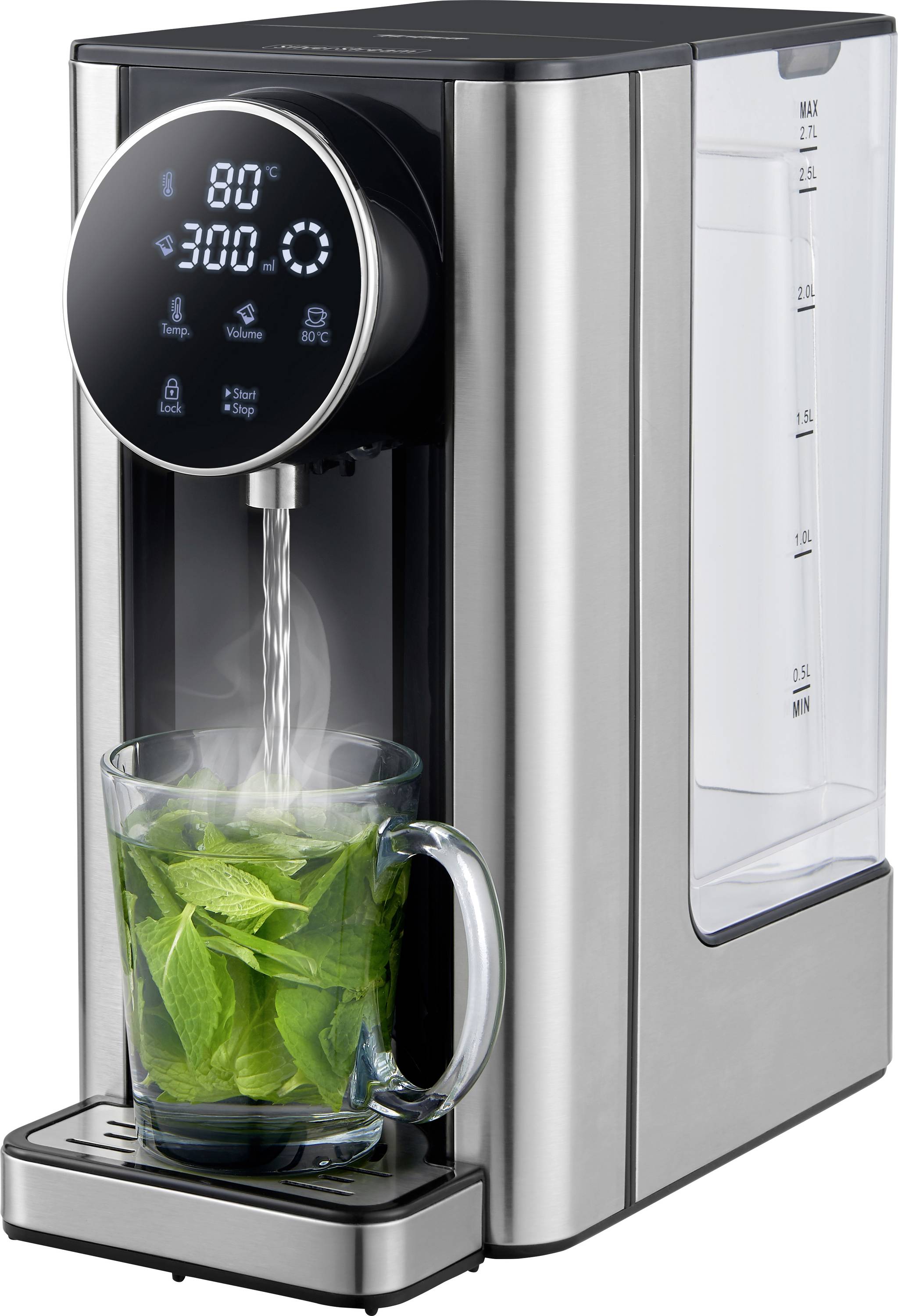 Trisa Silver Stream Distributeur d'eau chaude acier inoxydable