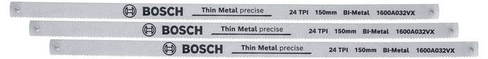 Bosch Home and Garden 1600A032UL Outils à main lames de scie à métaux 150 mm 24 TPI 3 pièces Longueur lame de scie 150 mm