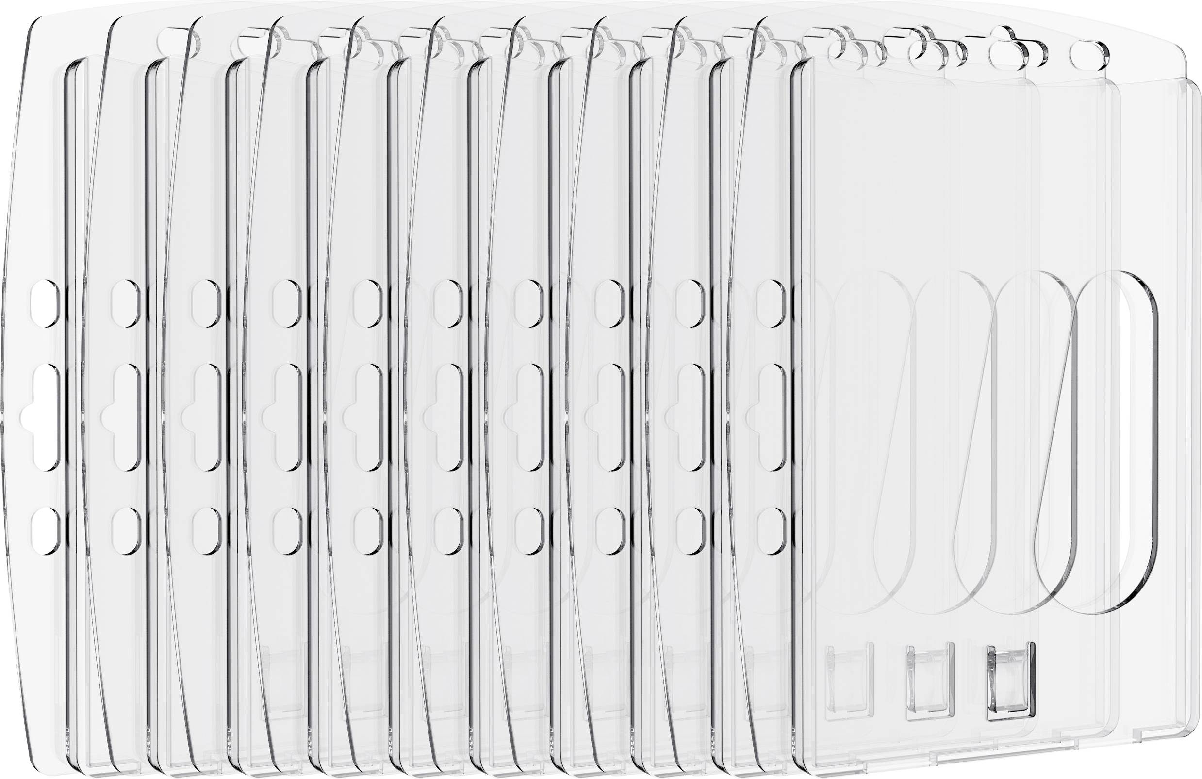 Elevar SP-13503848 Porte-carte d'identité (L x l x H) 60 x 100 x 0.5 mm poinçonnage, combinable avec clip, combinable avec