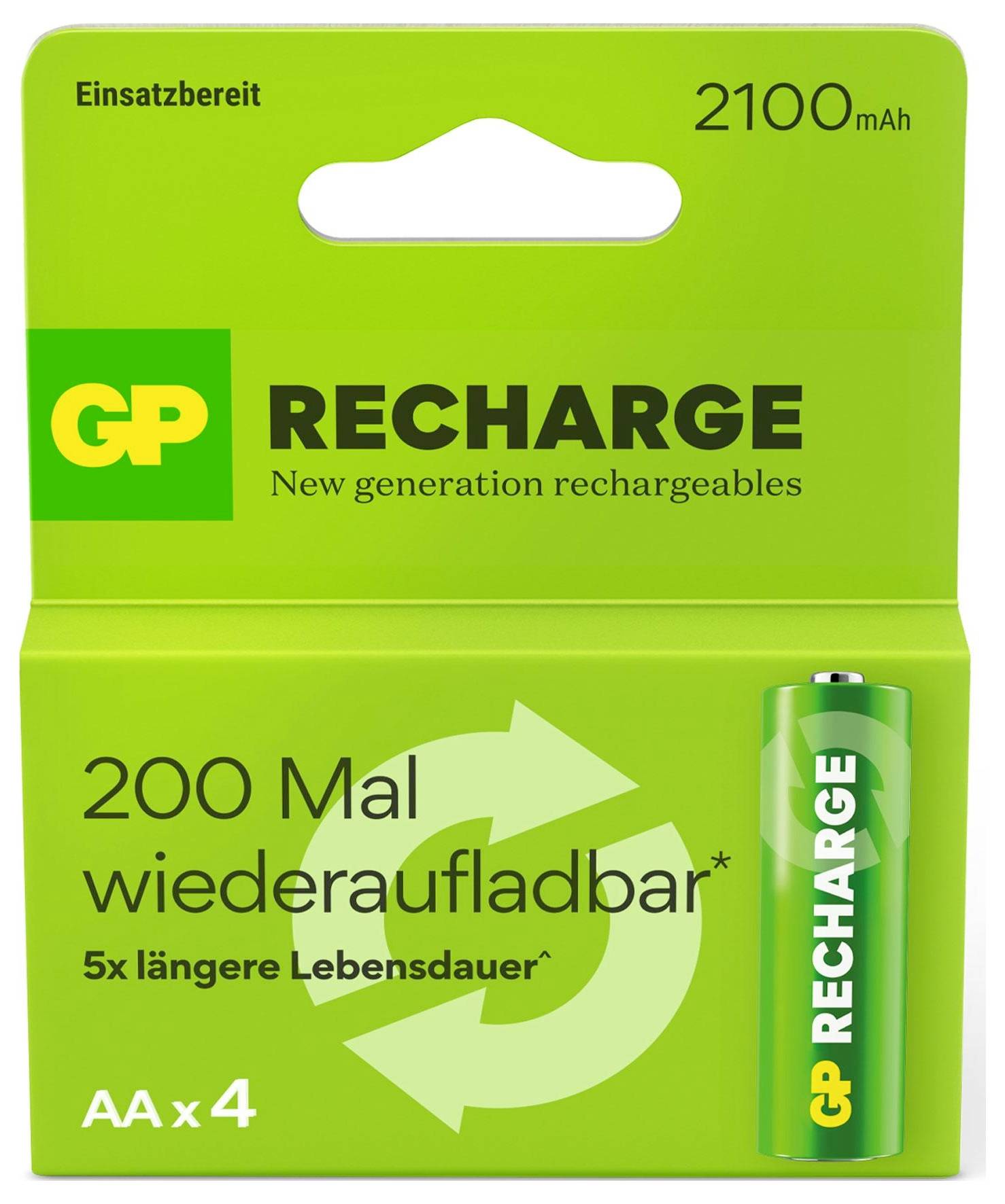 GP Recharge Pile rechargeable LR6 (AA) NiMH 2100 mAh 1.2 V 4 pc(s)