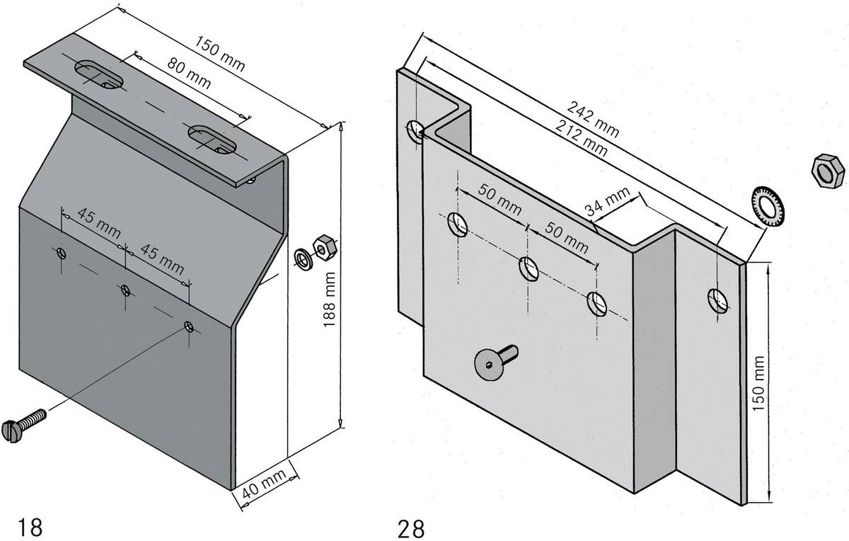 LAPP MONTAGEPLATTEN MP 28 Accessoire de fixation 52026061 1 pc(s)
