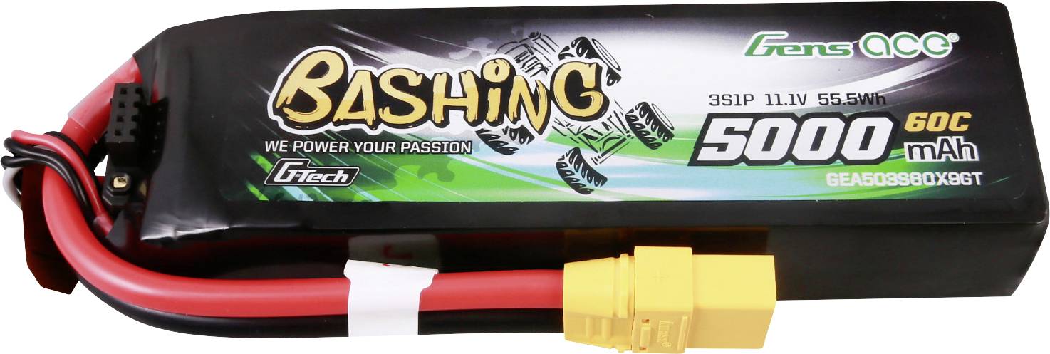 Gens ace Pack de batterie (LiPo) 11.1 V 5000 mAh Softcase XT90